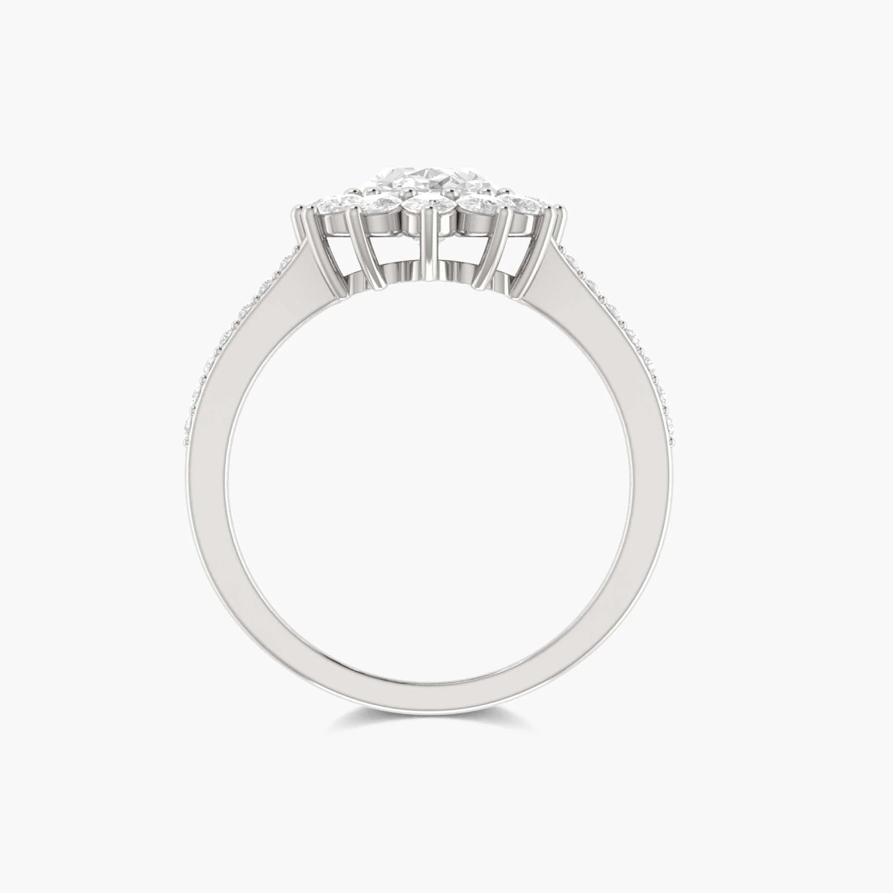 Beautiful sparkle Oval Cubic Zirconia unique design ring - Image 8