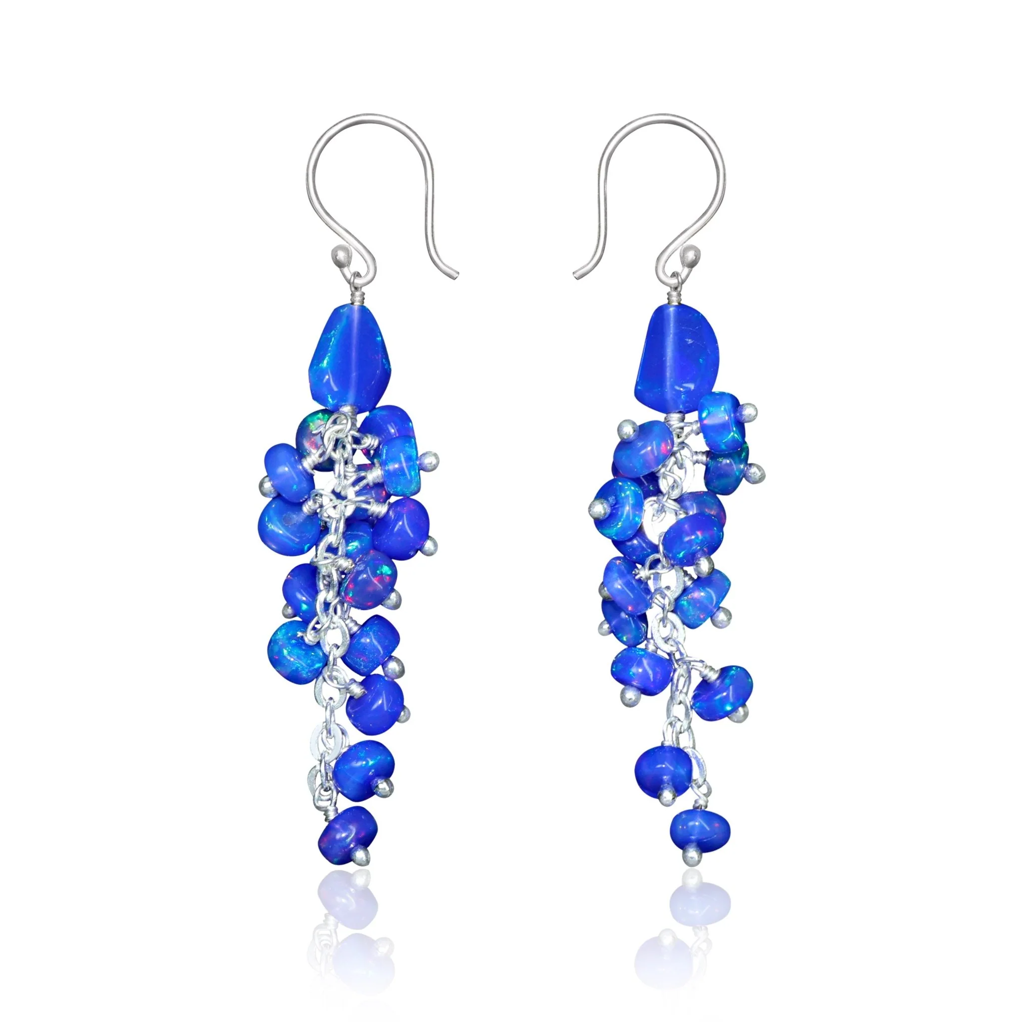 Black Opal Handmade Drop and Dangle Earring - Image 11