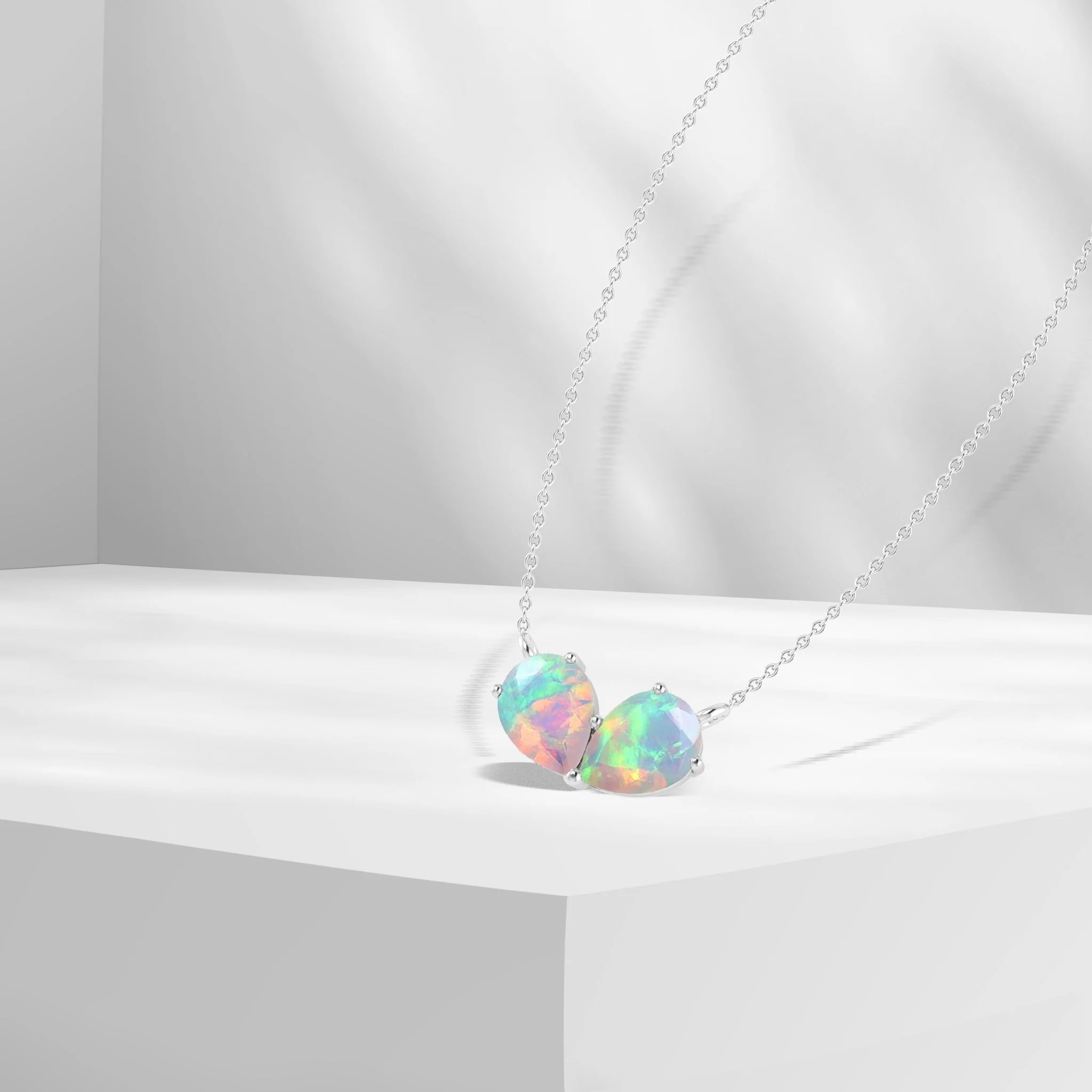 Black Pear Opal Gemstone Pendant for Women - Image 6