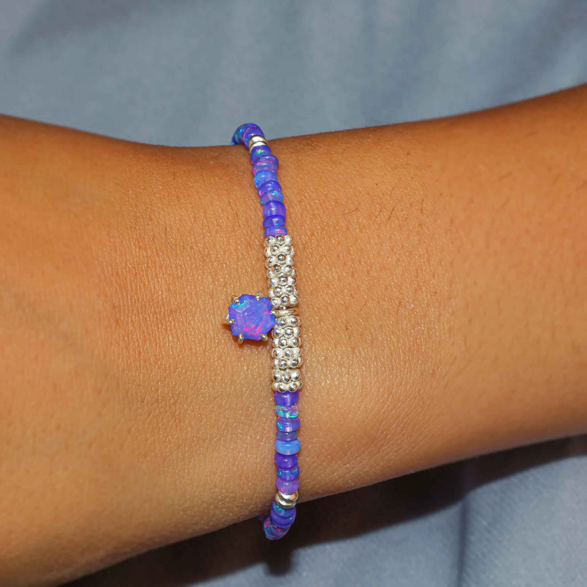 Everlasting Charm Lavender Opal Bracelet For Her - Image 3