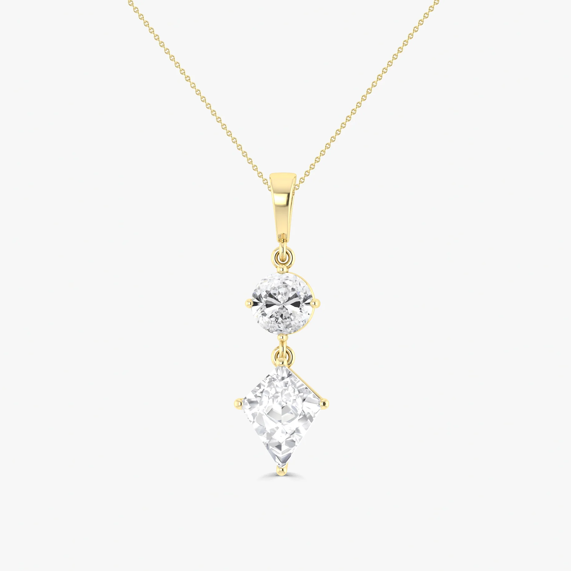 Gorgeous sparkle Zircon pendant 925 Sterling silver or Gold Vermail chain - Image 3