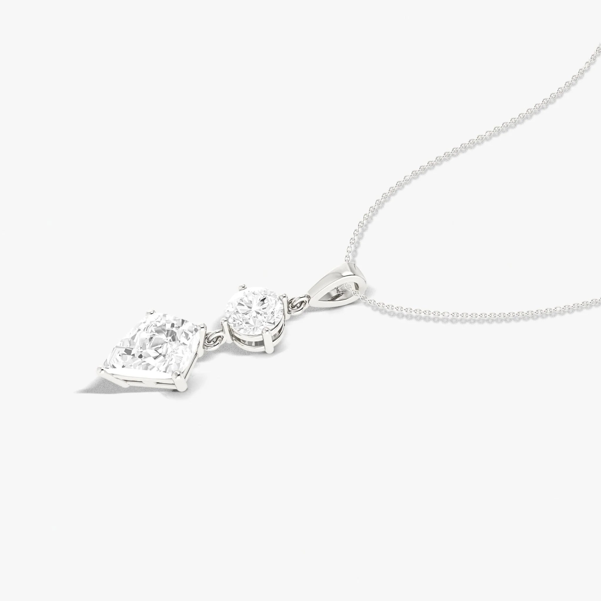 Gorgeous sparkle Zircon pendant 925 Sterling silver or Gold Vermail chain - Image 4