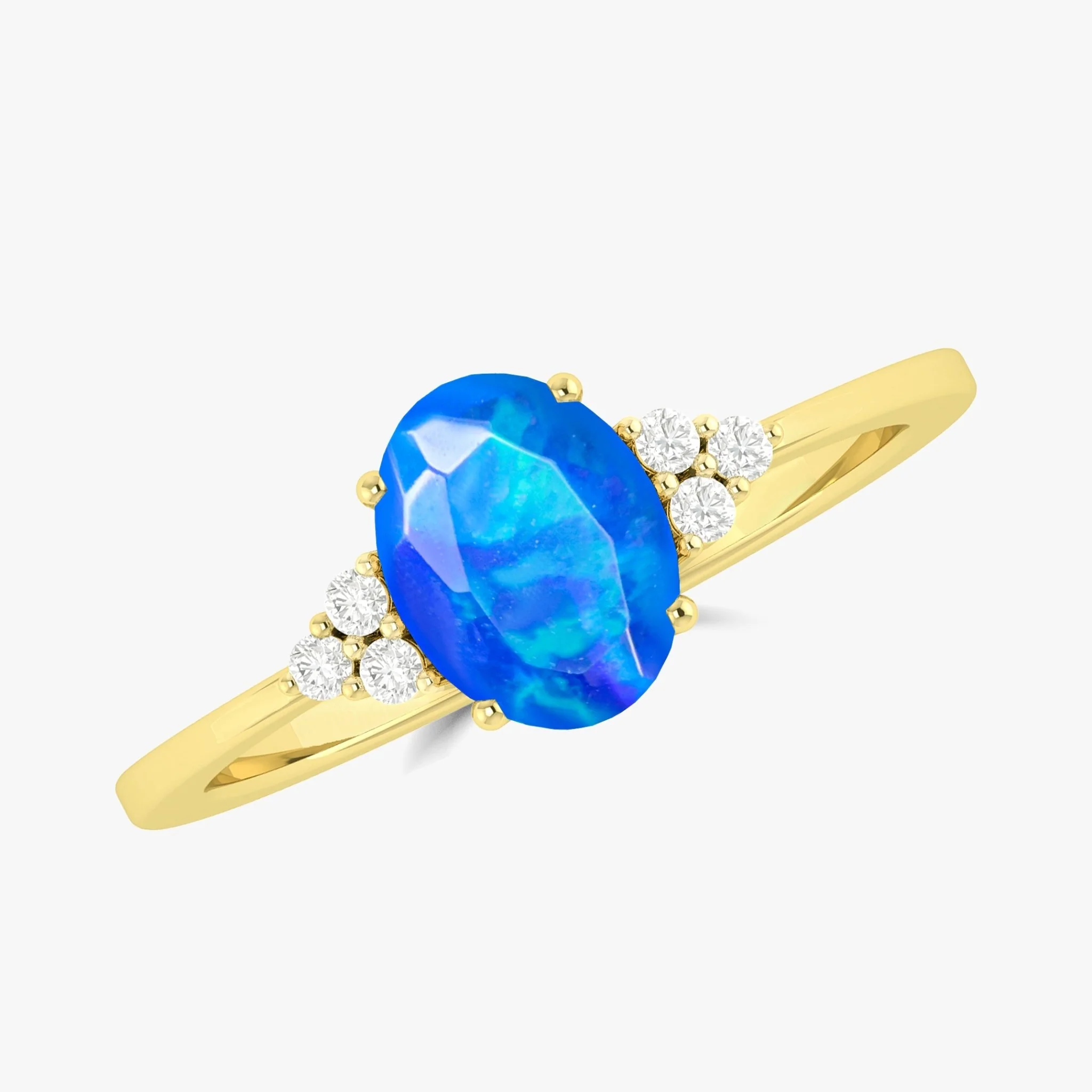 Natural Opal Gemstone Dainty Ring - Image 9