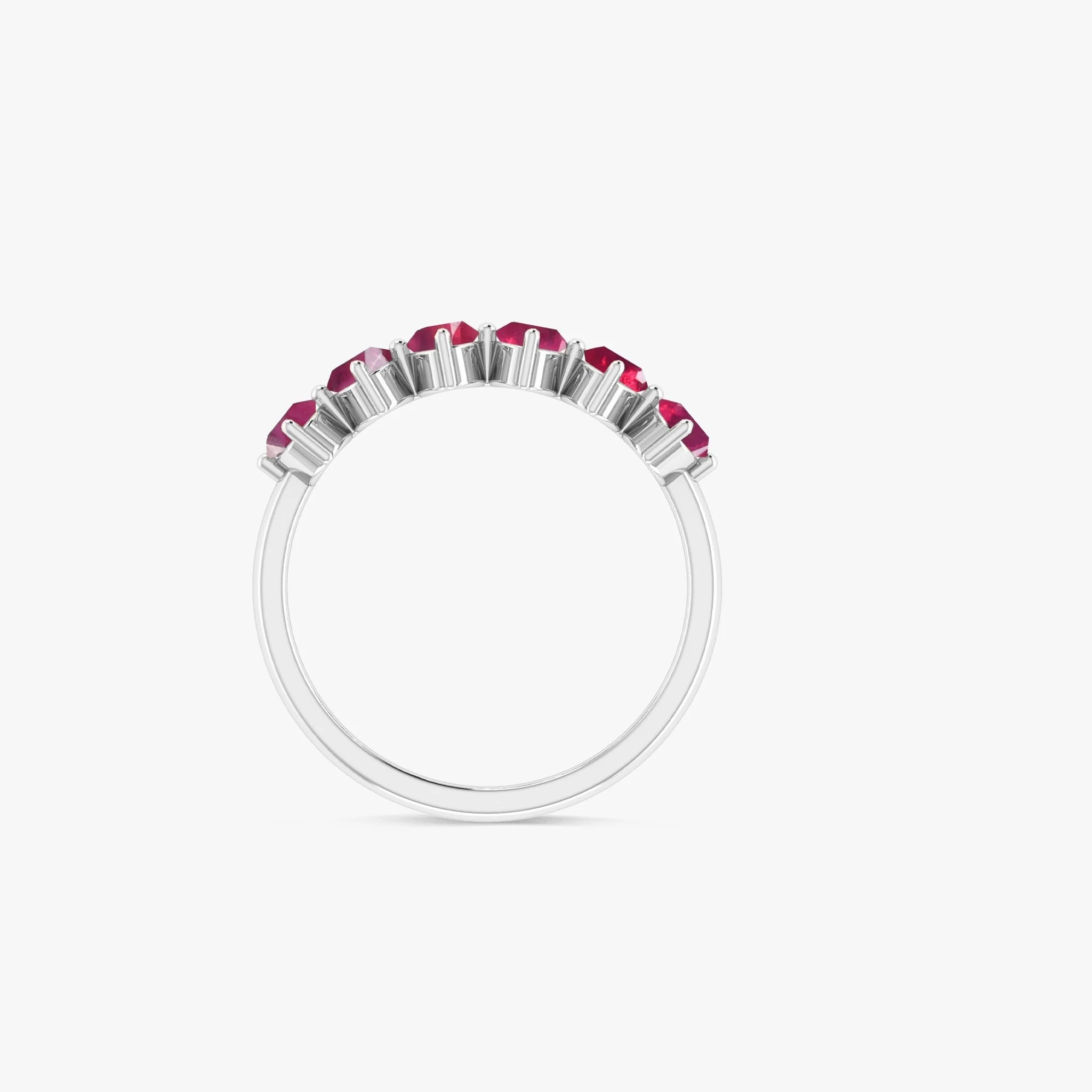 Red Oval Shape Ruby Gemstone Ring - Image 3